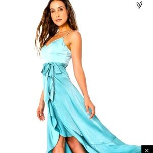 Sage green color block dress. Never worn